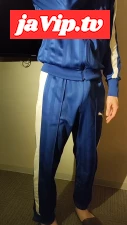 fc2ppv-4578289 - PUMA 青×白サイド_ジャージ上下_着衣オナ_裾絞り_ホッピング_平成デザイン