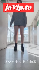 fc2ppv-4556218 - 【**大②りなのえちな露出オナ】ショッピングビルの屋上階のエレベーター前で全裸になってディルドオナニー…人が来そうで何度か隠れたり慌てて服を着たりしてドキドキオナニーでした…
