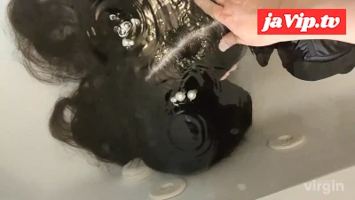 fc2ppv-4516801 - 『スーパーロングツインテみつあみ 髪フェチコンカフェ おきゅおわシャンプー髪射』★濡れフェチオキニと、お風呂でイチャイチャ♡ツインテをシャンプーされて髪射、髪ツヤツヤなのはザー汁トリートメントが秘訣よ