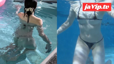 fc2ppv-4496853 - 【水中撮影】美ボディ人気**モデルKさんのデビュー当時の秘蔵水中撮影後編（マイクロビキニ・全裸・大開脚