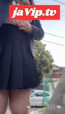 fc2ppv-4166972 - 【18歳Gカップえりかの自撮り】☆彡階段を上りながら露出！それから階段のところにカメラおいてたくさんの人や車が後ろを通ってるのにおっぱいだしてディルドオナニーしました！！ハプニングも！？