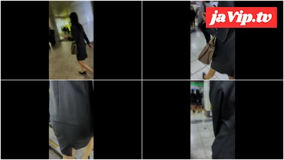 fc2ppv-3866455 - [通勤ラッシュ/集団***]窃触記録映像5 ストライプスーツ柄の巨尻OL