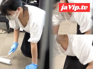 fc2ppv-3194871 - Big breast chiller of neat and beautiful OL\. M -shaped pure white transparent panties seen during cleaning