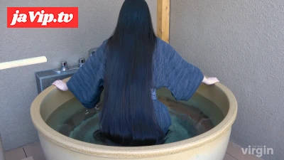 fc2ppv-4887149 - 『スーパーロングヘア若妻みつあみ　露天風呂でのシャンプー情事』★艶めかしい濡れ髪貞*が浴衣で着衣洗髪しながら口淫、蒸れた人妻の真昼の情事は果てしなく続く