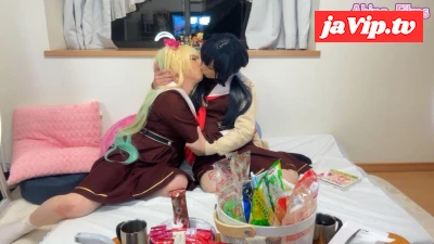 fc2ppv-4706995 - 【女装】Chocolate Kiss with You ラ〇ライブ！瑠璃乃とさやかのチョコレートKISS!!