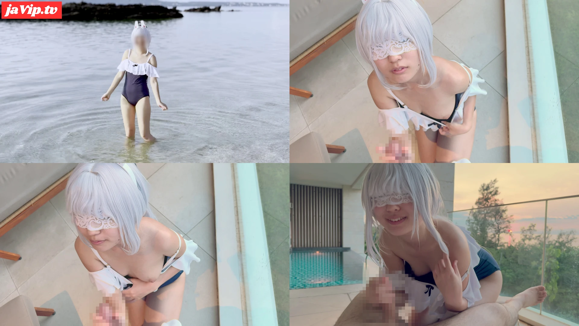 fc2ppv-4941948 - 【個人撮影】コスプレイヤーと2泊3日のコスプレ生ハメ撮影旅行　ブルアカ水着ミヤココスでプライベートビーチの夕陽を眺めながら手コキ＆フェラ抜き - FC2PPV動画をオンラインで視聴 - jaVip