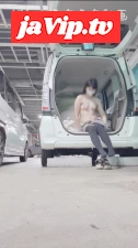 fc2ppv-4956068 - ★満車状態の駐車場で全裸オナ★ノーブラで胸にはピンクのハートシール貼ってて、車のトランク開けて丸見え状態の車内でオナニー！最後は全裸のまま車から出てディルドオナニーしました…