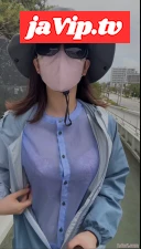 fc2ppv-4693344 - 砂浜で野外露出　透けおっぱいマン毛晒し